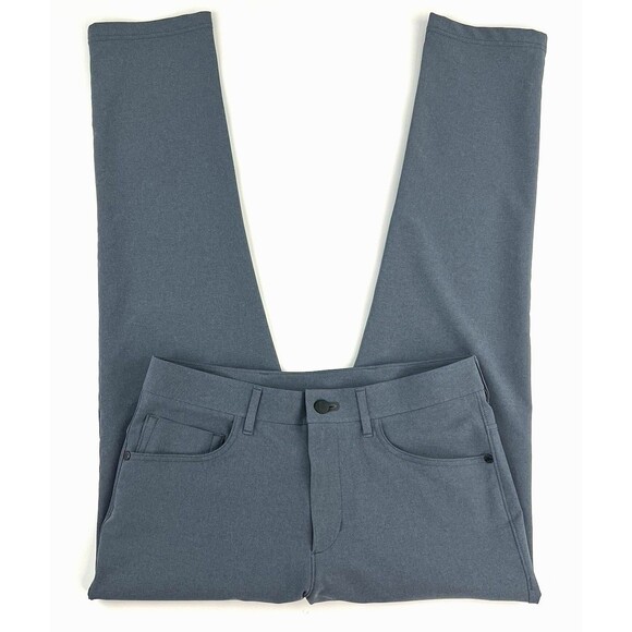 New Public Rec Workday Pants Mens 30x29 Gray Straight Leg Stretch Performance - Picture 5 of 10